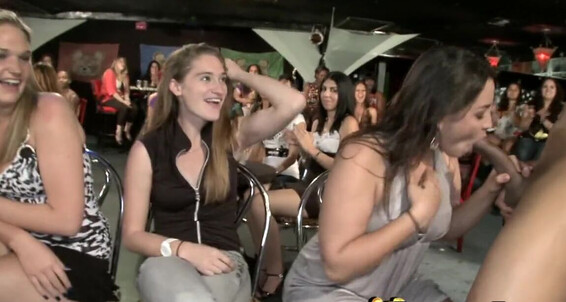 DANCING BEAR - College Girls having CFNM Fun with Hung Male Strippers PornHubPremium