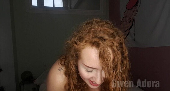 BBW, Daddys Girl, Dildo Fucking, Dildo Sucking, Strip Tease gwenadora daddys girl strips sucks amp rides dildo ManyVids