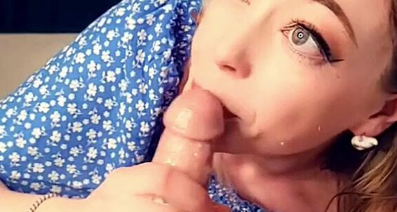 Riley Cyriis Mommy Sloppy Sucks Her Good Boys Cock