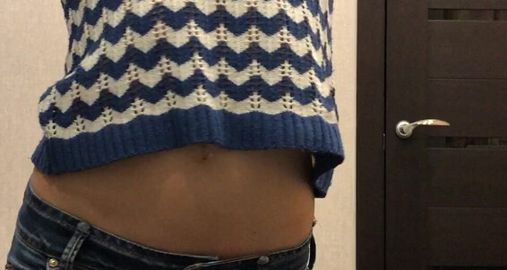 Princess Monica Stretch Test Belly Showing In Sweaters