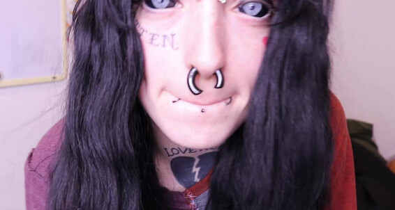 Tattoos, Aliens & Monsters, Oral Fixation, Tongue Fetish, Spit Fetish trasshkitten split tongue and spit play ManyVids