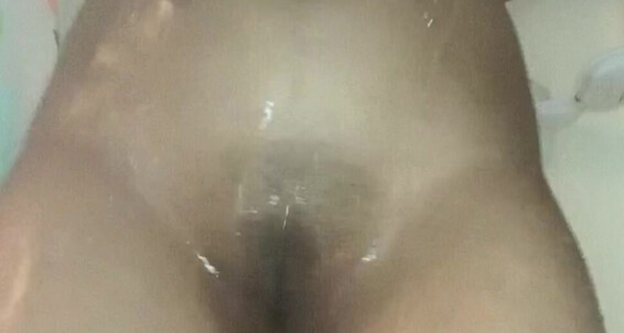 Brownandsweet Rubbing My Tight Pussy In The Shower While I Rub My Nipple Until