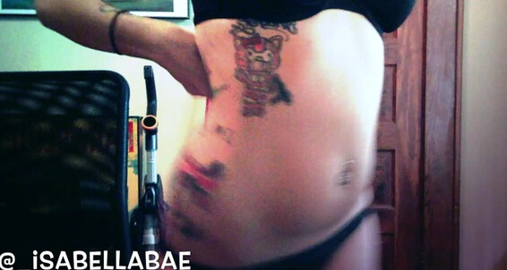Strip Tease, Hitachi, White Booty, Piercings, Petite having fun while roomie was away ManyVids