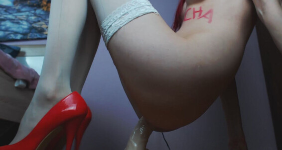 anal, amateur, ass fetish, daddys girl, riding anal riding of one of my greatest dildo Manyvids